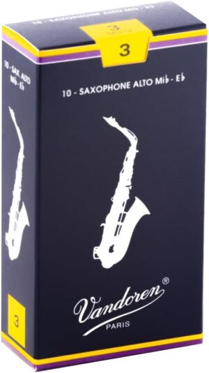 Vandoren Alto Sax Traditional Reeds SR213, Strength 3