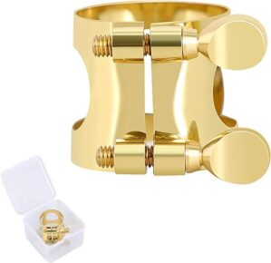 EASTROCK Alto Saxophone Metal Ligature Accessory