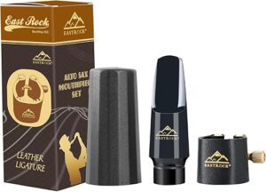 EASTROCK Alto Saxophone Mouthpiece Kit With Accessories