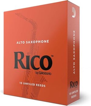 D'Addario Alto Saxophone Reeds, Strength 2, 10-Pack
