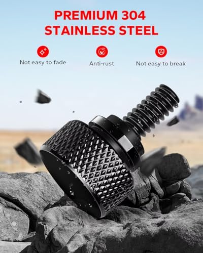 Amazicha Gloss Black Stainless Seat Bolt Screw Compatible 1996-2024 - Image 5