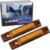 iJDMTOY Amber LED Fender Flare Side Marker Lamps