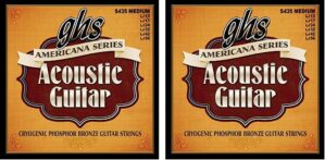 GHS Strings Americana Series Phosphor Bronze Acoustic Strings, Medium (013-056)