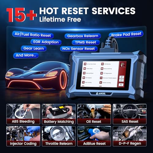 ANCEL DS200 OBD2 Scanner, ABS SRS Tool - Image 2