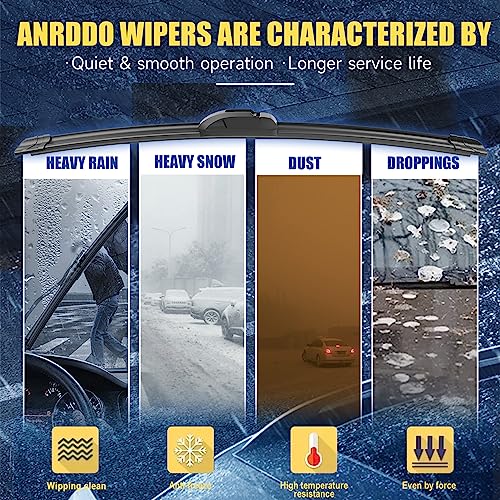 ANRDDO Replacement Wiper Blades For Toyota/Lexus - Image 3