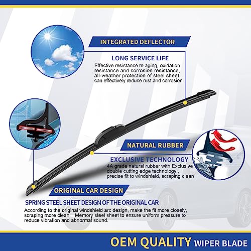 ANRDDO Replacement Wiper Blades For Toyota/Lexus - Image 4