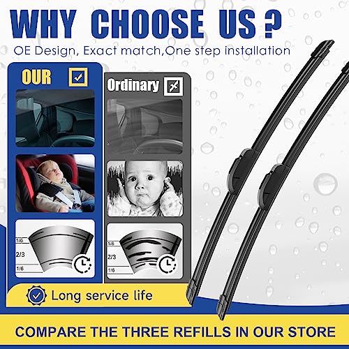 ANRDDO Replacement Wiper Blades For Toyota/Lexus - Image 2