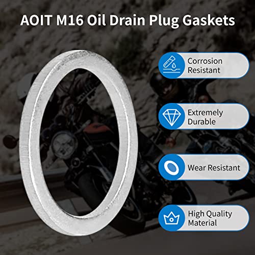 AOIT M16 Oil Drain Plug Gaskets, 10 Pack - Image 3