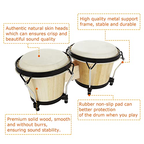 APACALI Bongo Drums Set 6" And 7 - Image 3