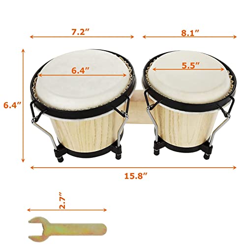 APACALI Bongo Drums Set 6" And 7 - Image 2