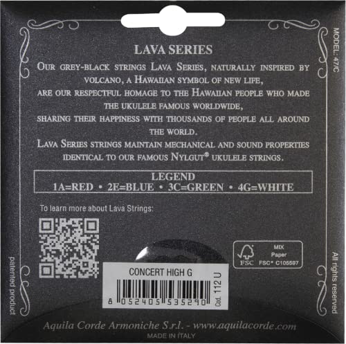Aquila corde armoniche Concert Ukulele Strings High G (112U) - Image 2