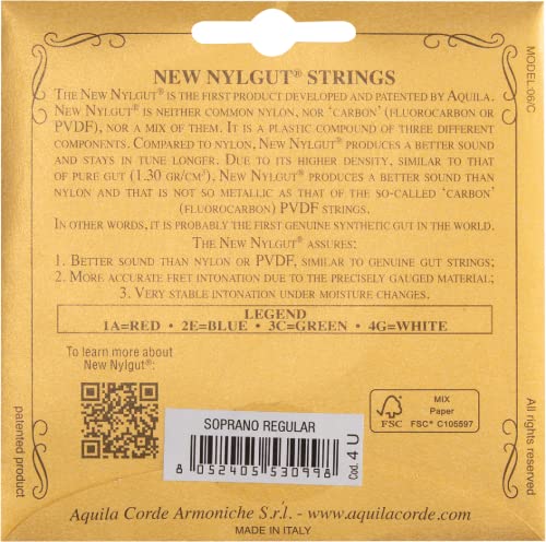 Aquila corde armoniche New Nylgut Soprano Ukulele Strings - Image 2