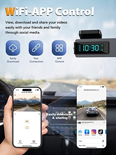 ARIFAYZ Dash Cam 4K+1080P With WiFi - Image 4