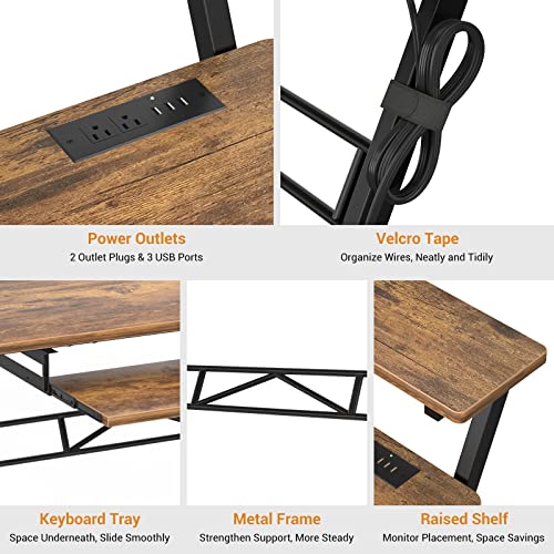 armocity Music Studio Desk With Power Outlet - Image 5