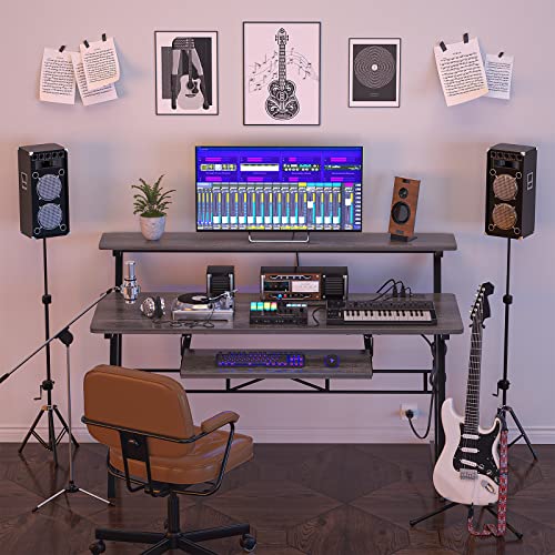 armocity Music Studio Desk With Power Outlet - Image 2
