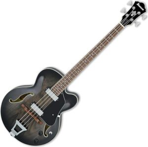 Ibanez Artcore AFB200 Hollowbody Bass – Transparent Black Sunburst