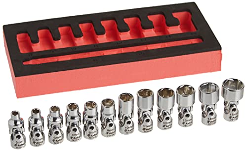Astro Pneumatic Tool 12-Piece 1/4" Flex Socket Set & 74310 10-Piece 3/8" Flex Socket Set - Image 2