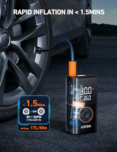 AstroAI L7 Tire Inflator Cordless Bike Pump - Image 3