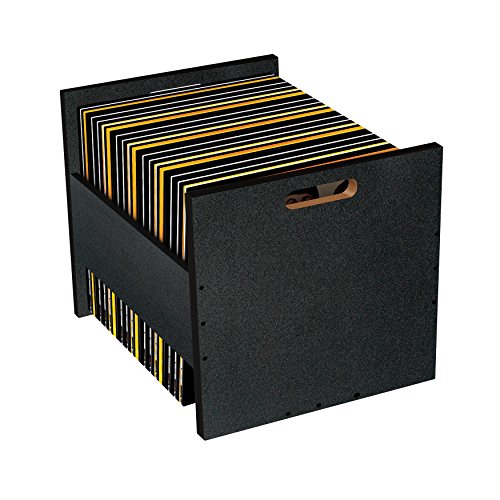 Atlantic Atlantic Record Crate β Stackable Vinyl Record Storage Crate With Moist-Resisting Laminated Surface, Holds Up To 50 LP Albums Safely, Built-In Carrying Handles For Mobility, PN - Image 2