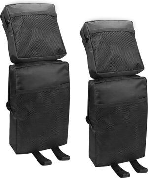 Quixofiber ATV Detachable Waterproof Saddle Bags (Black)