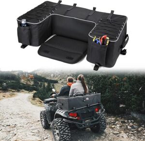 KEMIMOTO ATV Rear Seat Water-Resistant Storage Bag