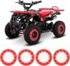 psler ATV Wheel Rim Cover Decoration Red