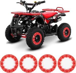 psler ATV Wheel Rim Cover Decoration Red