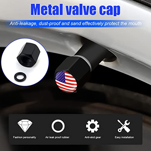 AUKEPO American Flag Tire Valve Stem Caps - Image 3