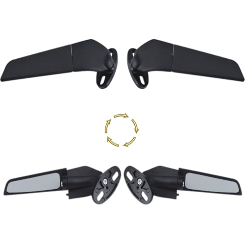AULLY PARK Adjustable Motorcycle Rearview Mirrors Compatible - Image 4