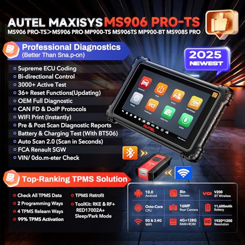 Autel MaxiSYS MS906 PRO-TS, Enhanced TPMS Function - Image 2