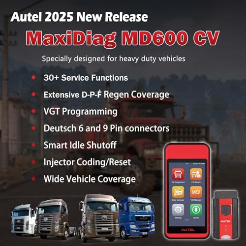 Autel MD600CV Heavy Duty Truck Scanner - Image 2