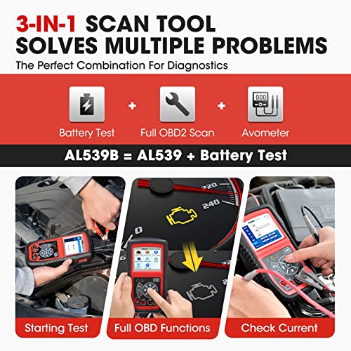 Autel OBD2 Scanner AL539B, Code Reader Battery Tester - Image 3