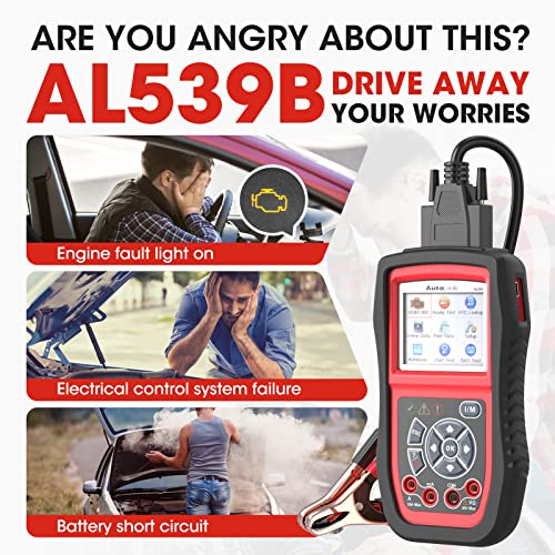 Autel OBD2 Scanner AL539B, Code Reader Battery Tester - Image 2