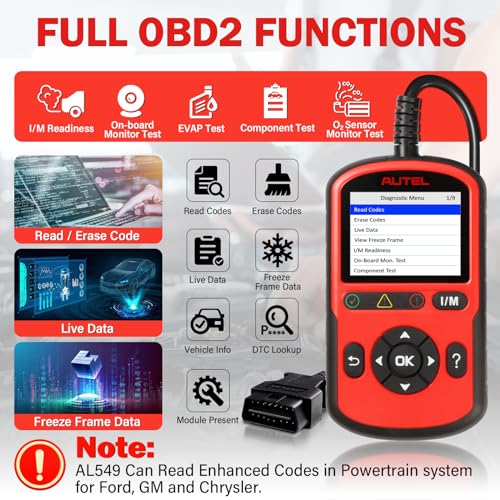 Autel OBD2 Scanner AutoLink AL549: 2024 Code Reader - Image 3