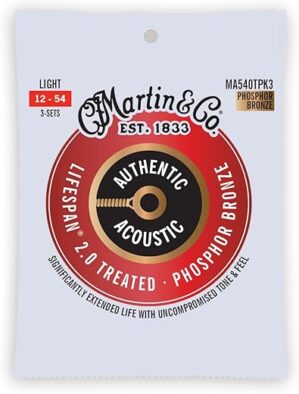 MARTIN Authentic Acoustic Guitar Strings - 3 Pack