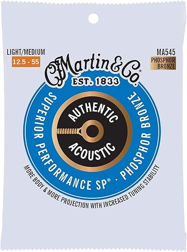 MARTIN Authentic Acoustic Guitar Strings Medium 12.5-55