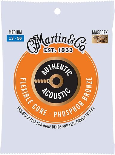 MARTIN Authentic Guitar Strings MA550FX 92/8 Phosphor