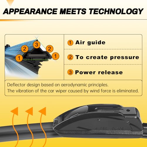 AUTOBOO Windshield Wipers Blades Pack Of 2 - Image 4