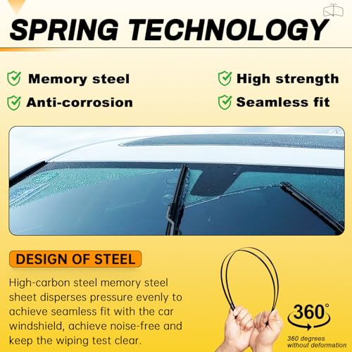 AUTOBOO Windshield Wipers Blades Pack Of 2 - Image 5
