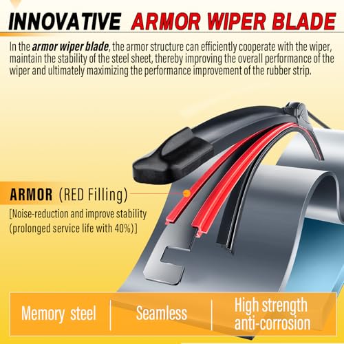 AUTOBOO Windshield Wipers Blades Pack Of 2 - Image 2
