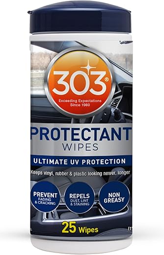 303 Products Automotive Protectant Wipes - Prevents Fading