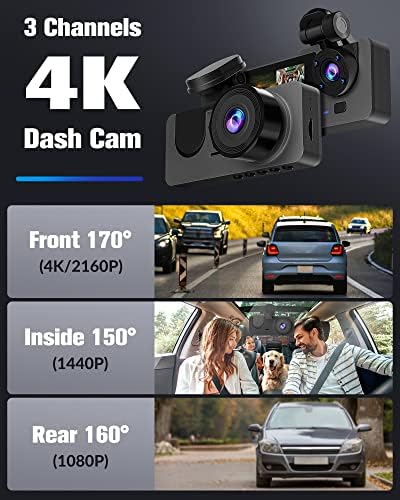 Azacvb 4K Car Dash Camera With Night Vision - Image 2