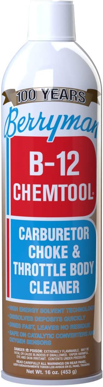 Berryman Products B-12 Chemtool Carburetor & Throttle Cleaner 0117
