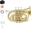 Eastar B Flat Brass Bb Pocket Trumpet ETR-330