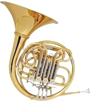 QJWENFD B Flat Four-button Double French Horn