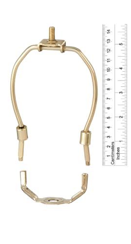 B&P Lamp 5 Inch Brass Plated Lamp Harp - Image 2