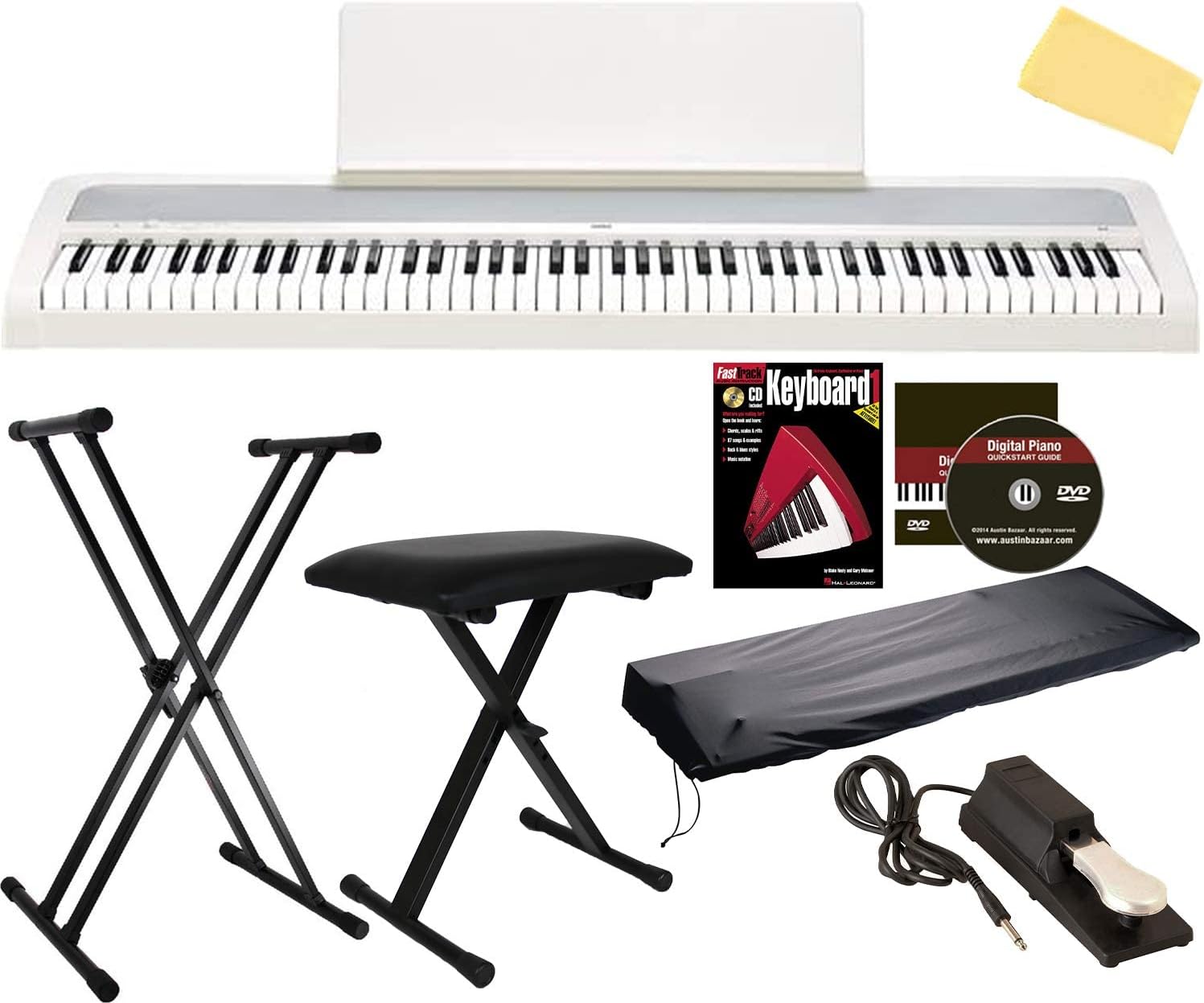 Korg B2 Digital Piano Bundle - White