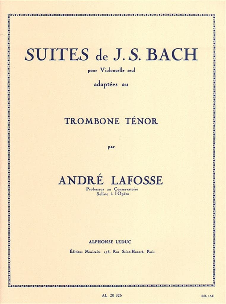 Bach: Cello Suites For Trombone