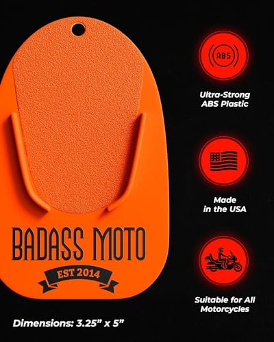 Badass Moto Motorcycle Kickstand Pad - Self-Adjusting Stand - Image 3