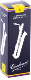 Vandoren Bari Sax Traditional Reeds SR245, Strength 5